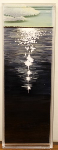 Coastline, Marion, 4.5x 13" acrylic on multiple acrylic panels © Jess Hurley Scott