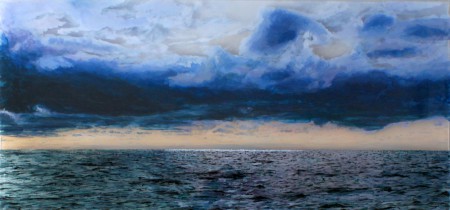 Nantucket Sound #2, 14x30" acrylic on mulitple acrylic panels ©Jess Hurley Scott