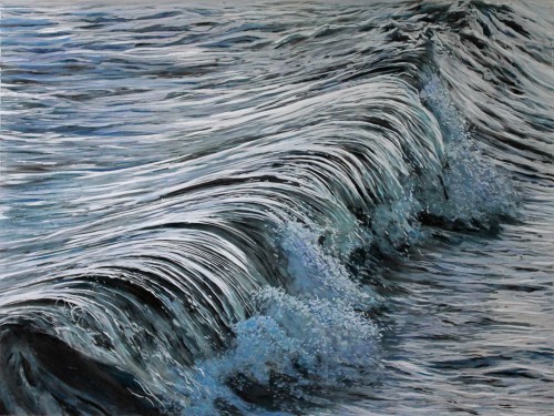 "Mercury, #3", 18" x 24" x 2", acrylic on multilayered acrylic panels, © 2015 Jess Hurley Scott