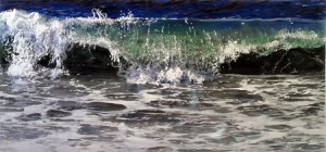 coastal living, coastal, Acrylic on multiple acrylic panels. ©Jess Hurley Scott"And Again", 2015, 32" x 40", Acrylic on multiple acrylic panels. ©Jess Hurley Scott, painting, ocean painting, marine artist, art, painter, seascape, contemporary art