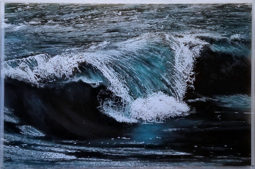 "DarkWave", 2019, 20" x 30" x 2